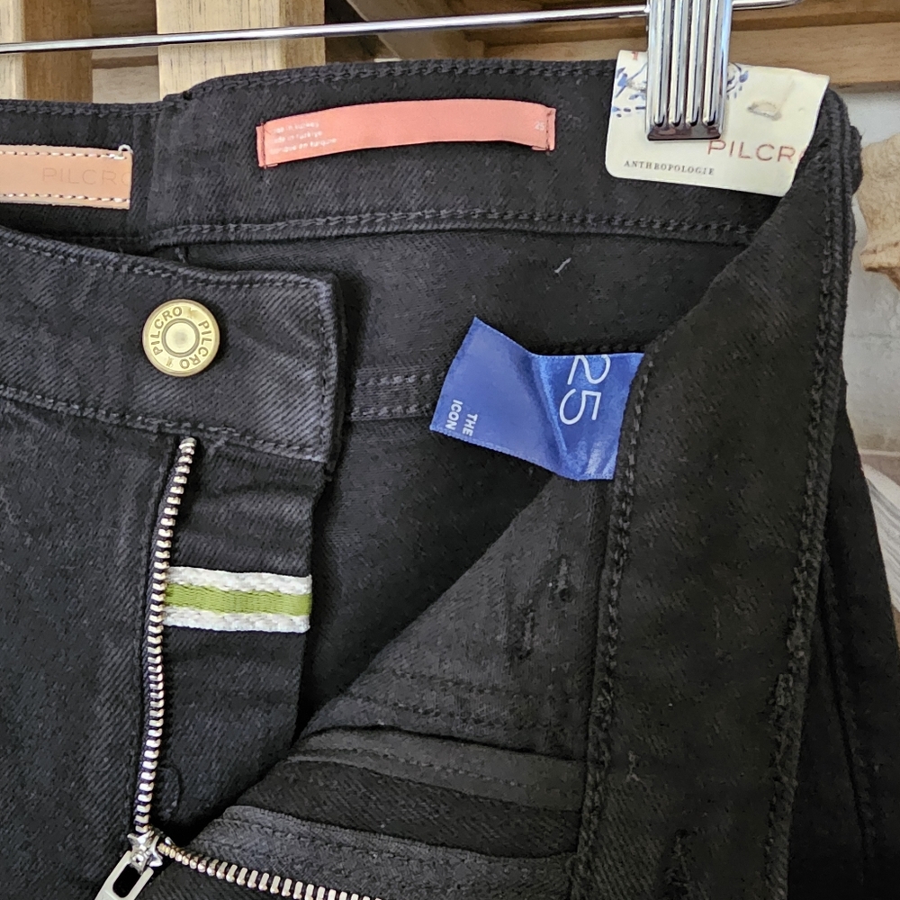 Anthropologie Pilcro The Icon Flare Jeans Size 25 – Black – New With Tags - Picture 6 of 10